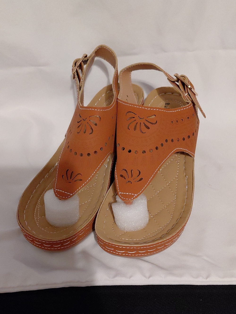 Women’s Tan Cutout Slingback Sandals